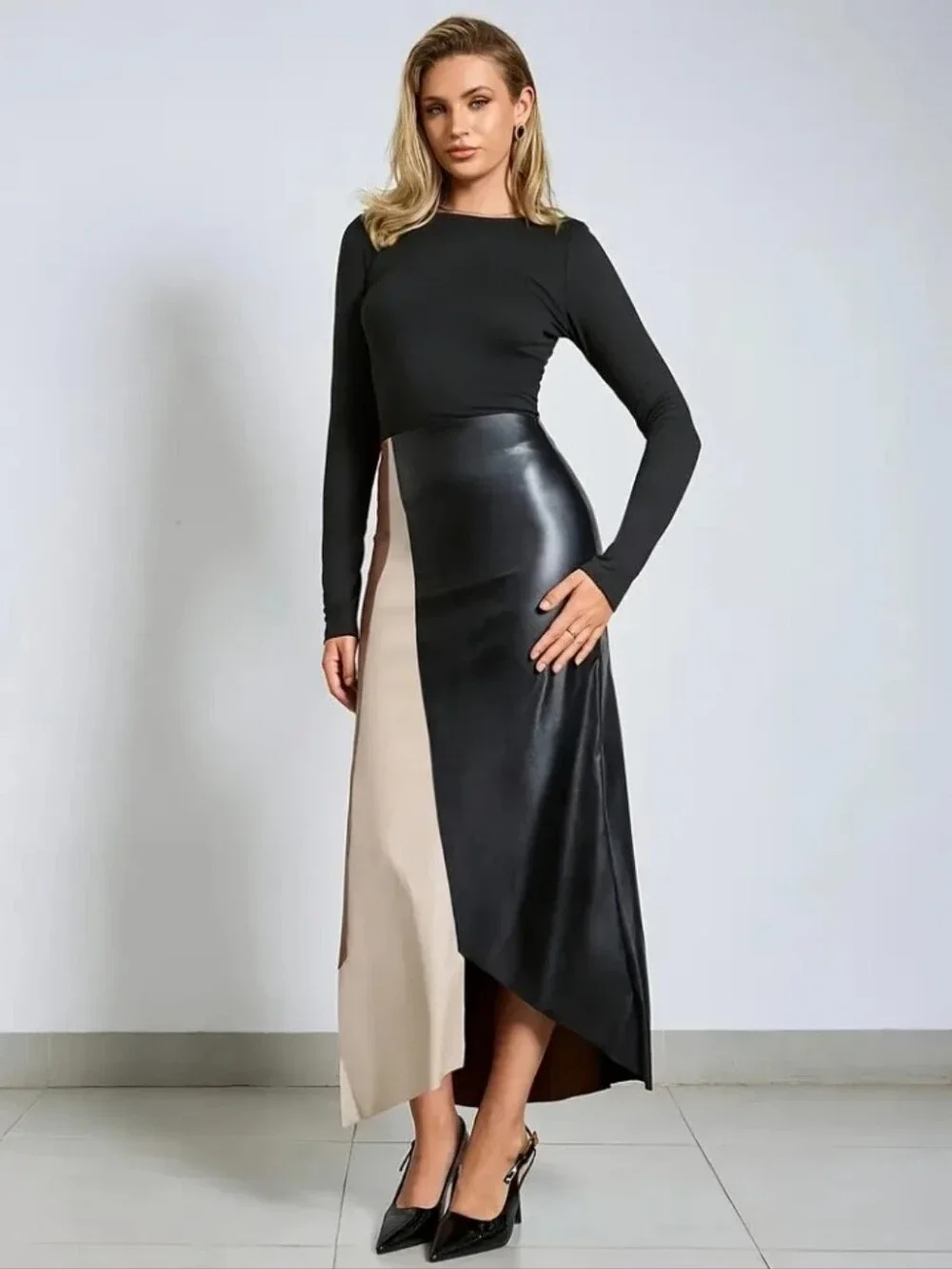 French A-Line Skirt, Mixed Colors